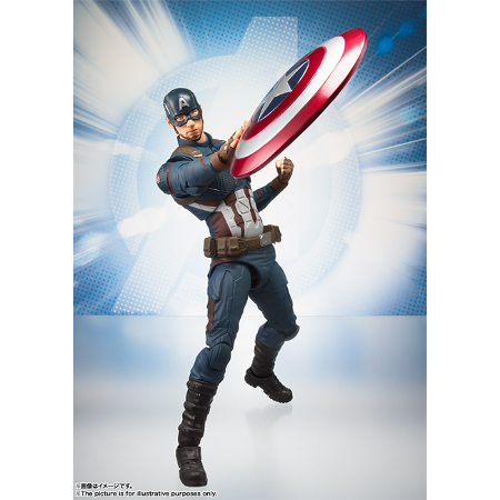 [중고][어벤져스: 엔드게임] S.H.Figuarts 캡틴 아메리카(어벤져스: 엔드게임)(왼쪽 어깨 이염)