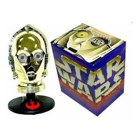 [중고][스타워즈 시리즈] Riddell C-3PO 어센틱 미니어처 헬멧 (박스 까짐, 박스 황변, 안쪽 조인트 파손, LED 확인 완료)